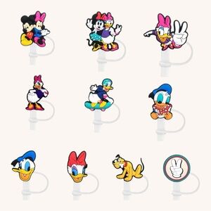 NIP Disney 10pc Straw Toppers